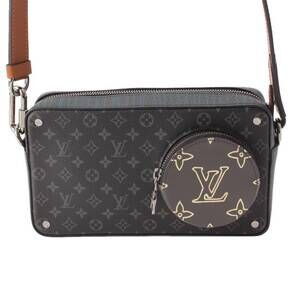 Louis Vuitton Volga On Strap Monogram Eclipse Black Shoulder Bag
